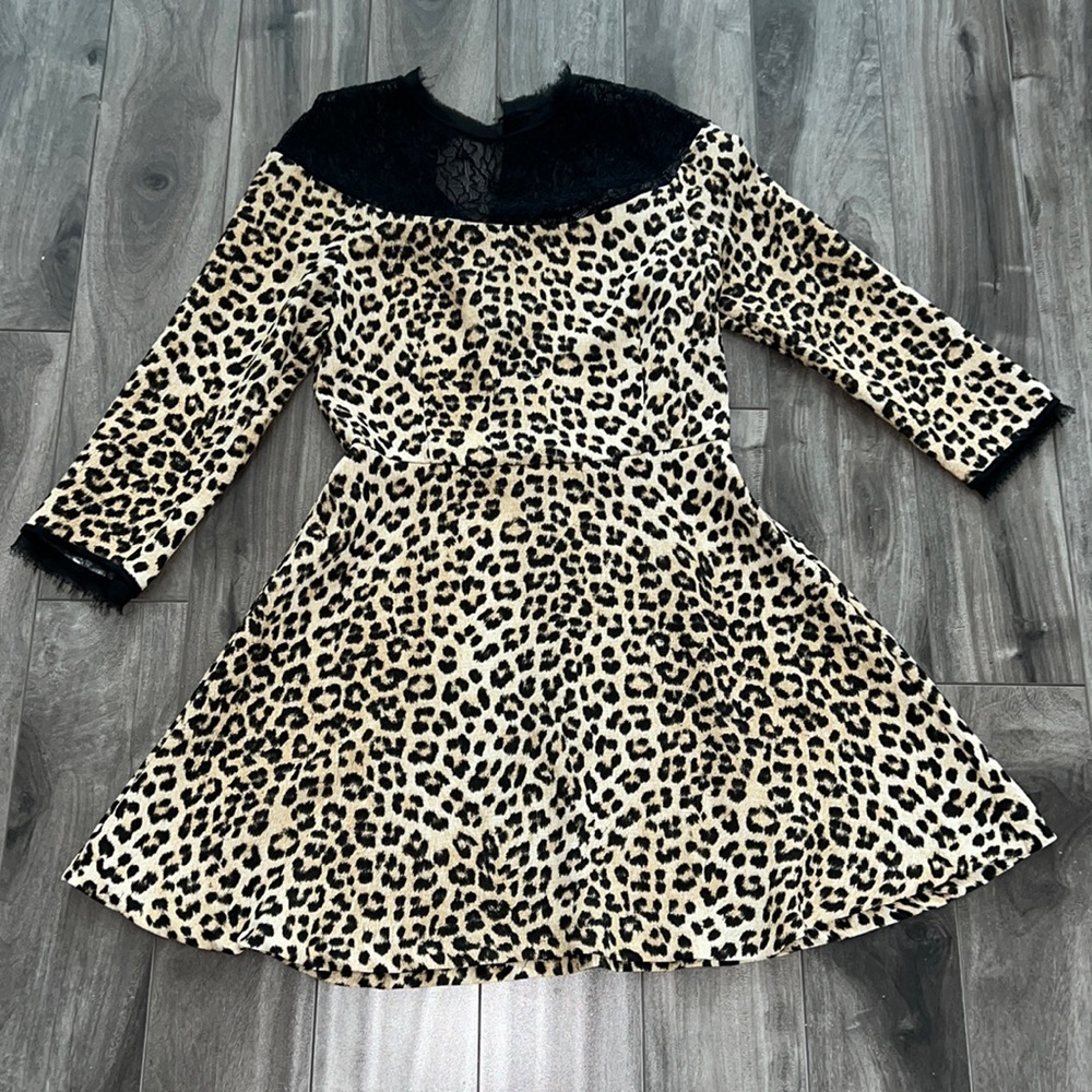 Zara flare dress with lace details